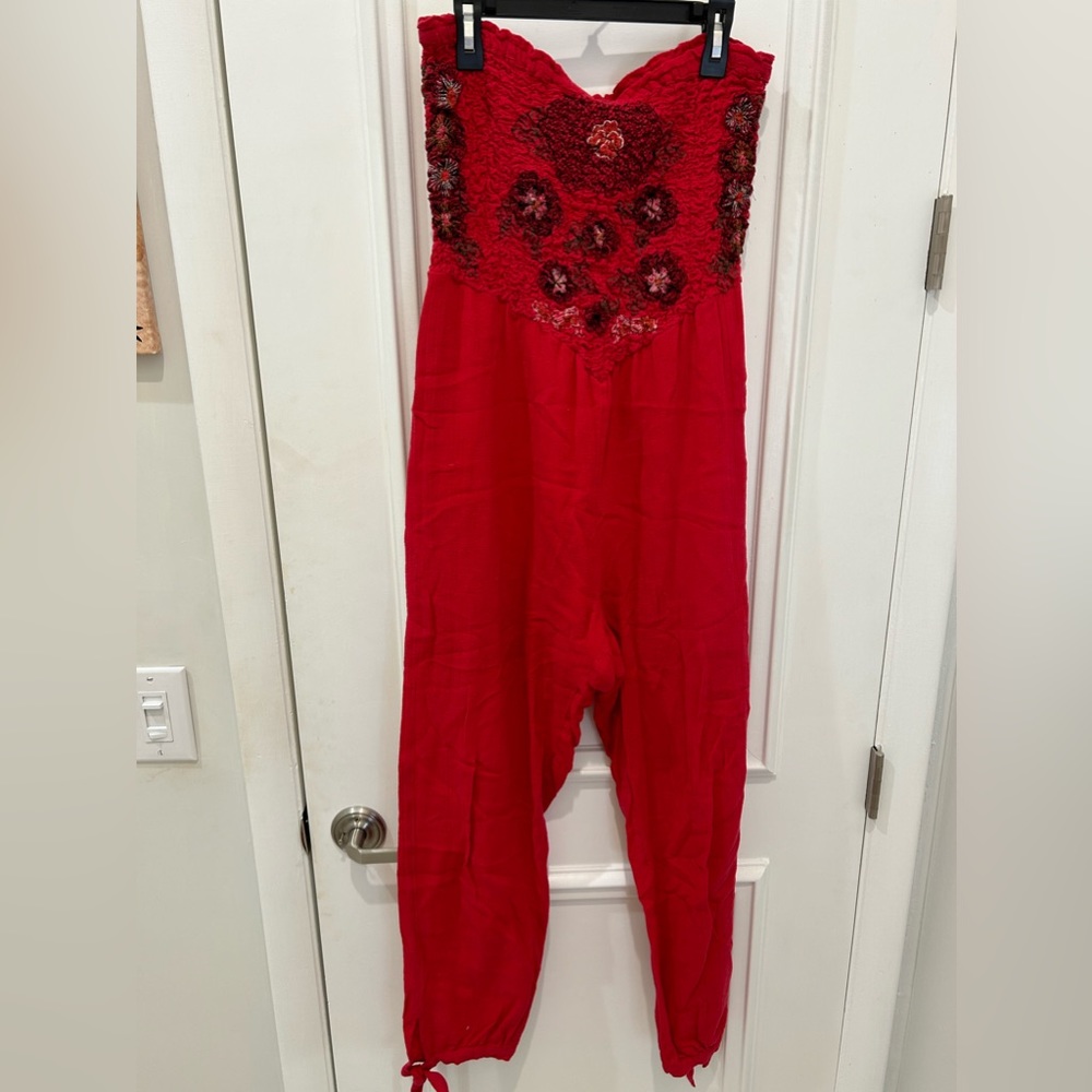 Free People Karan Smocked Jumpsuit